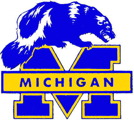 Michigan Wolverines 1979-1987 Primary Logo DIY iron on transfer (heat transfer)